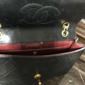 Authentic Chanel lambskin bag